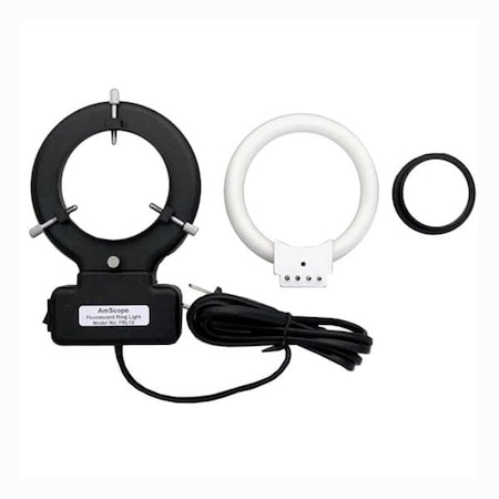 Amscope 12W Microscope Fluorescent Ring Light + Adapter FRL12-A